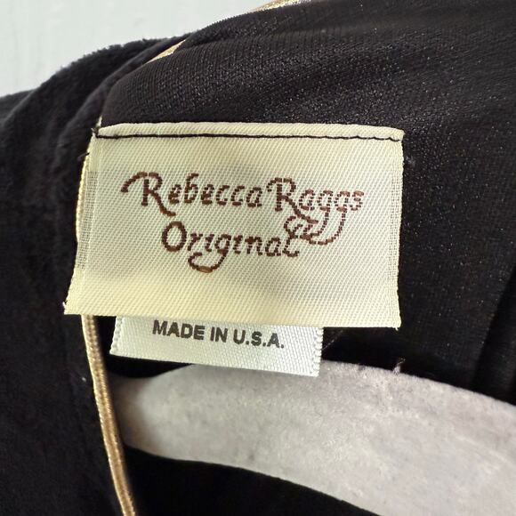 Rebecca Raggs Original Girls Floral Velvet Dress Size 10 - Picture 7 of 13